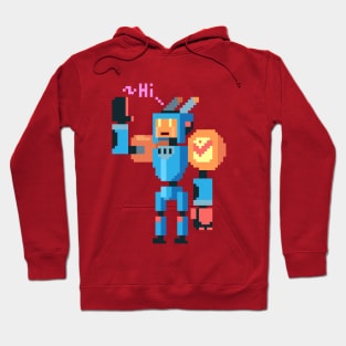 Pixel Robot 64bit Hoodie